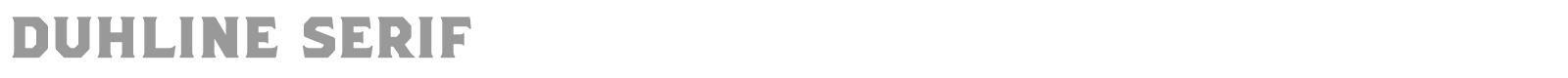 Duhline Serif font preview